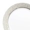 Smarty Had A Party 10.25" White with Silver Hammered Rim Round Plastic Dinner Plates (120 Plates), 120PK 850-CASE - alternate 1
